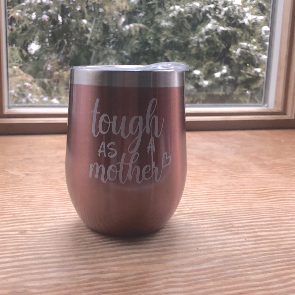 Rose gold wine tumbler